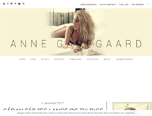 Tablet Screenshot of annegadegaard.com